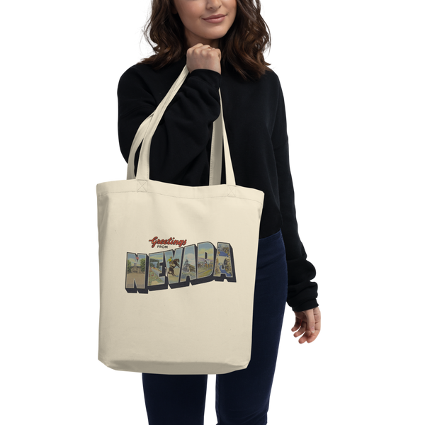 Greetings from Nevada Eco Tote Bag