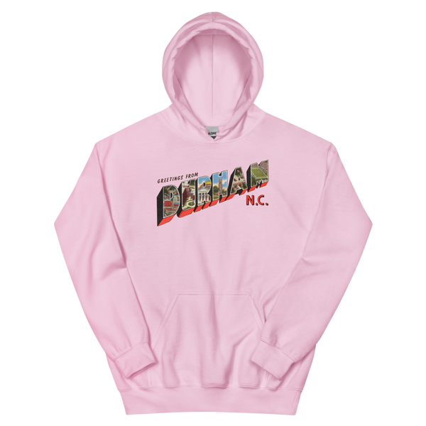 Greetings from Durham, NC Hoodie