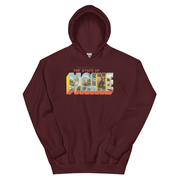 Greetings from Maine State Hoodie
