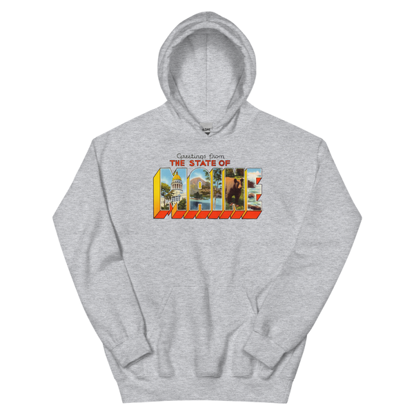 Greetings from Maine State Hoodie