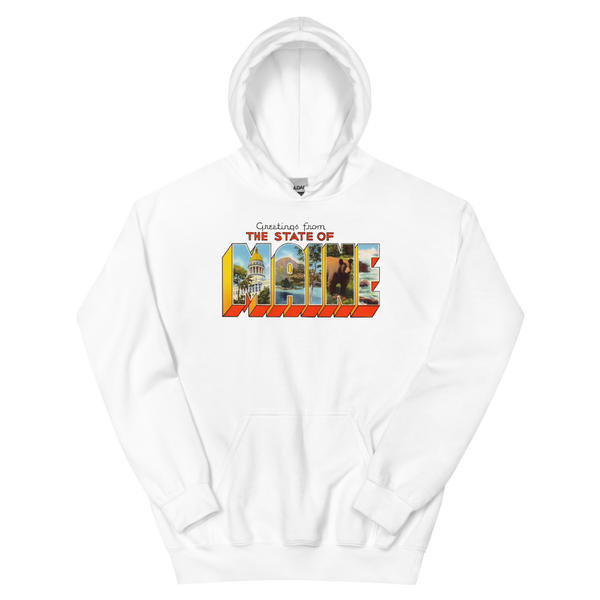 Greetings from Maine State Hoodie