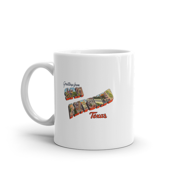 Greetings from San Antonio, TX Mug