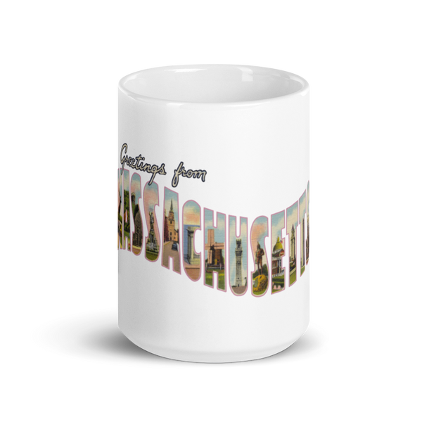 Greetings from Massachusetts Mug