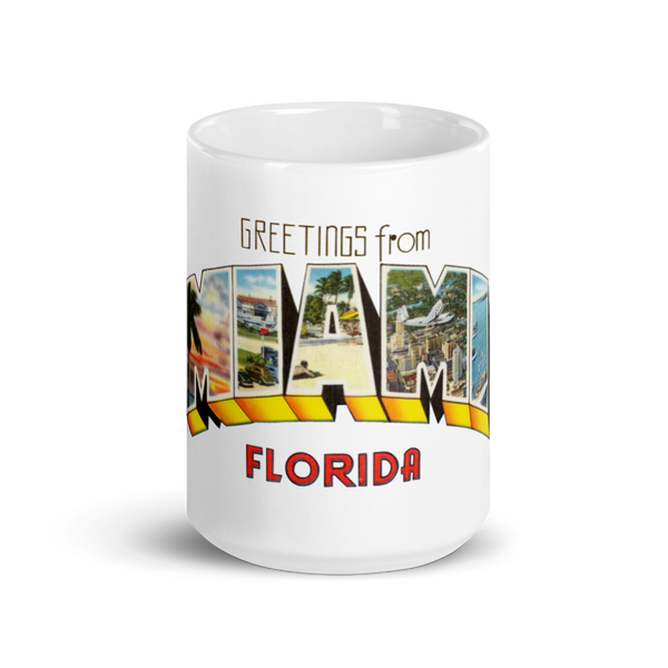 Greetings from Miami, FL Mug
