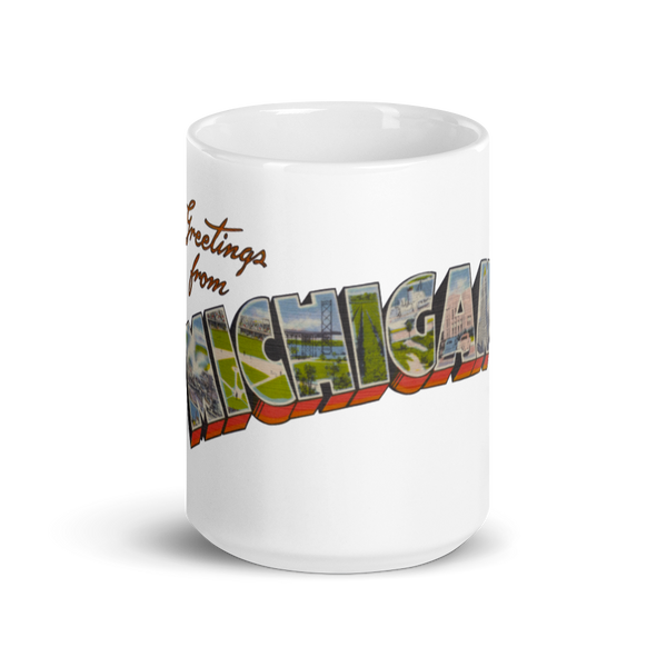 Greetings from Michigan Mug