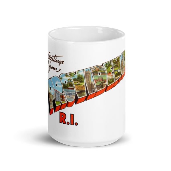 Greetings from Providence, RI Mug