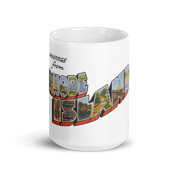 Greetings from Rhode Island Mug