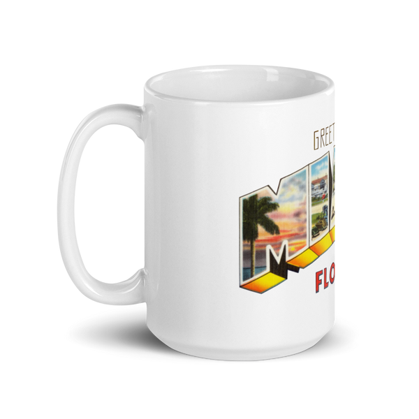 Greetings from Miami, FL Mug