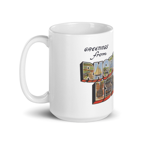 Greetings from Rhode Island Mug